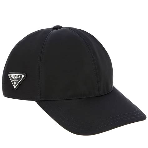 Cappello da Uomo di Prada in Nero 